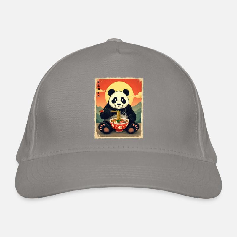 Panda Bear Ramen Organic Baseball Cap