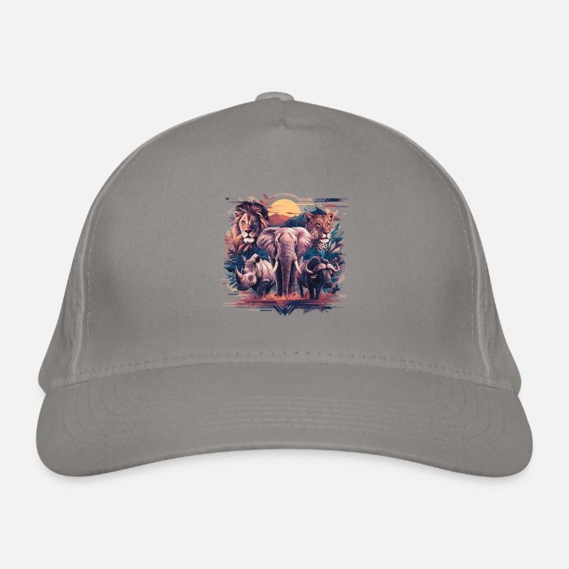 Big Five – La faune majestueuse d’Afrique Casquette classique bio