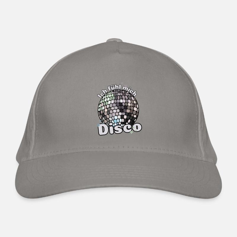 I feel disco! Discotheque Discokugel Spruch Organic Baseball Cap