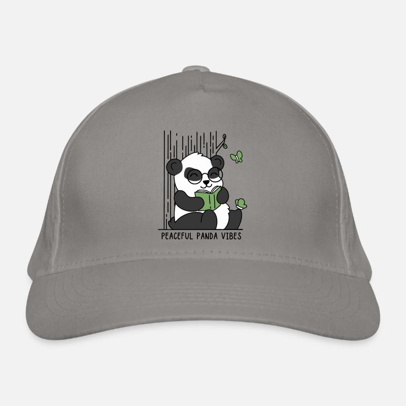 Friedliche Panda-Vibes Bio-Baseballkappe