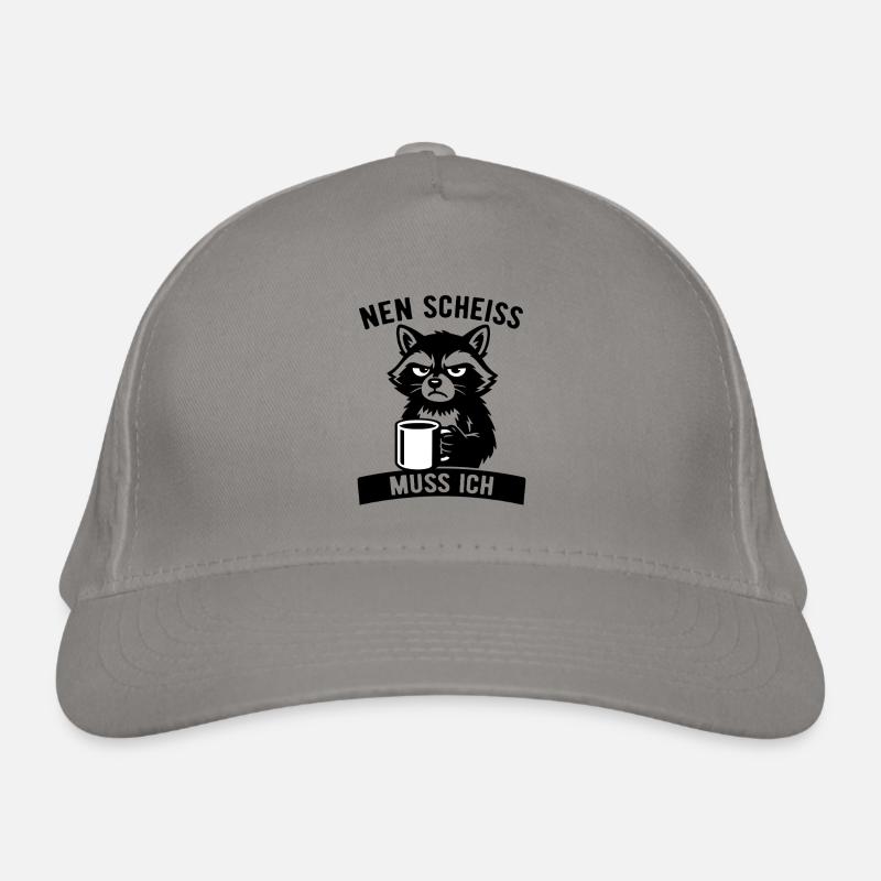 Cheeky raccoon - I have to give a shit - coffee Organic Baseball Cap