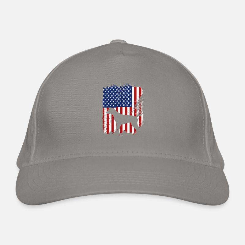 German Shorthair Dog German Pointer - Organic Baseball Cap - light grey