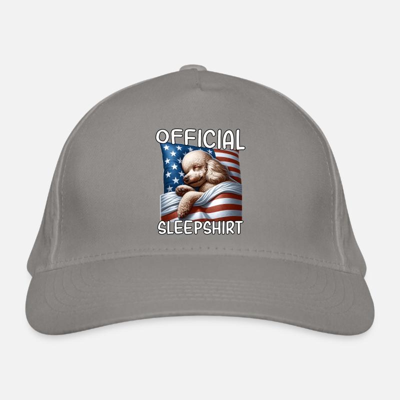 Caniche US Sleeping Shirt Casquette classique bio