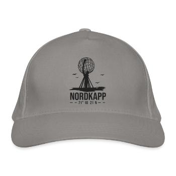Nordkap Nordkap Norwegen Nordkap - Bio-Baseballkappe - Hellgrau - Vorne