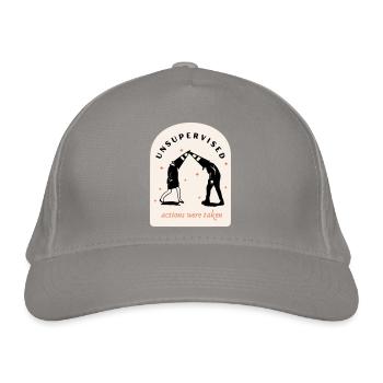 Unsupervised Actions - Organic Baseball Cap - light grey - Front
