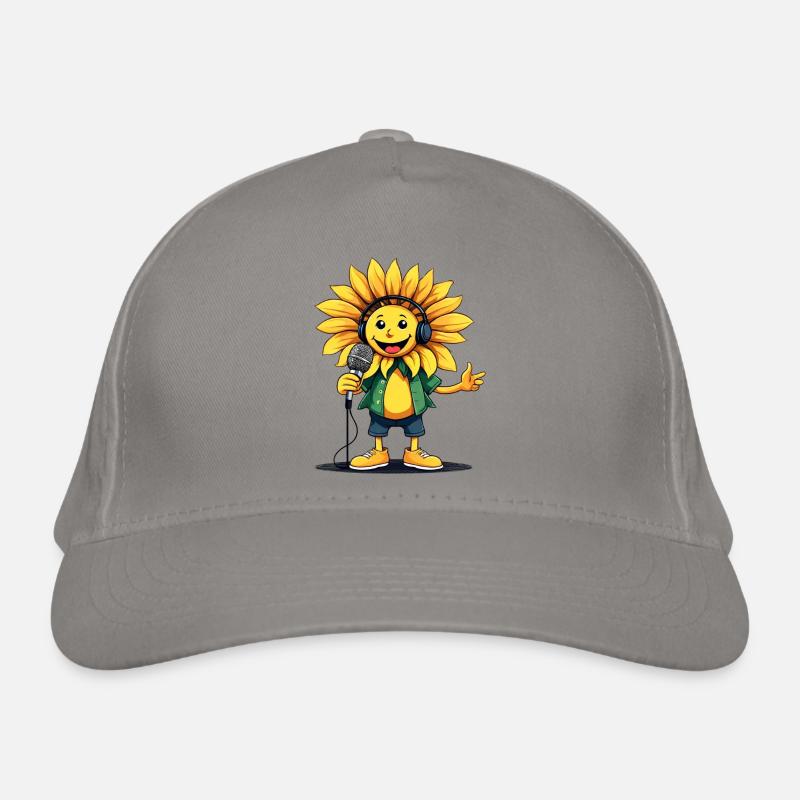 Singing Sunflower Spring Joy Organic Baseball Cap