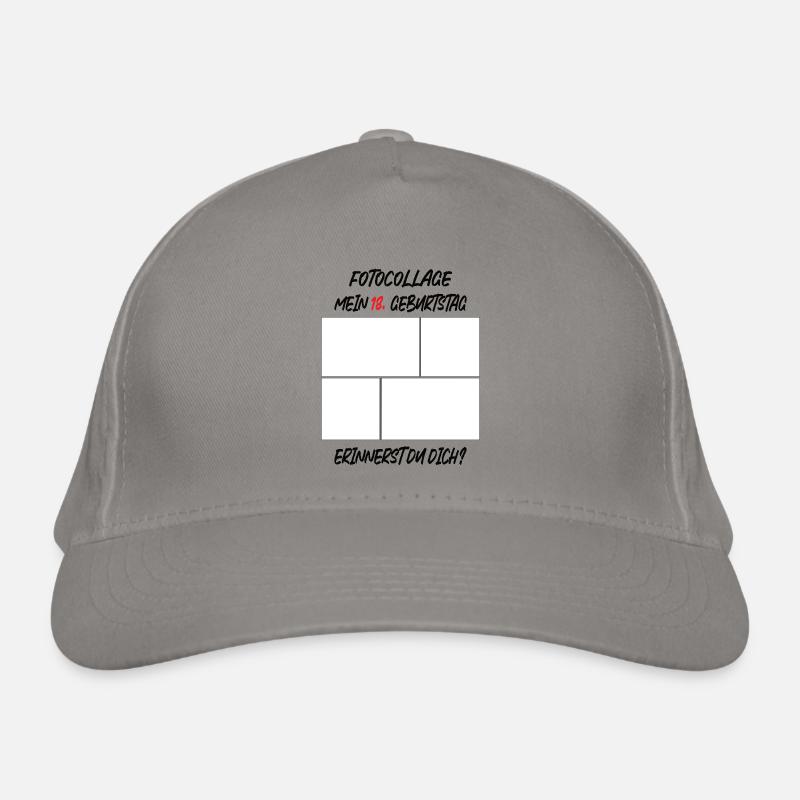 18e anniversaire de MEiN Vous en souvenez-vous ? Collage Casquette classique bio
