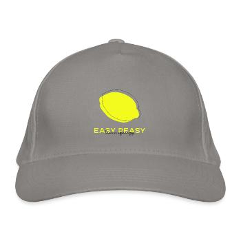 Lemon. - Organic Baseball Cap - light grey - Front