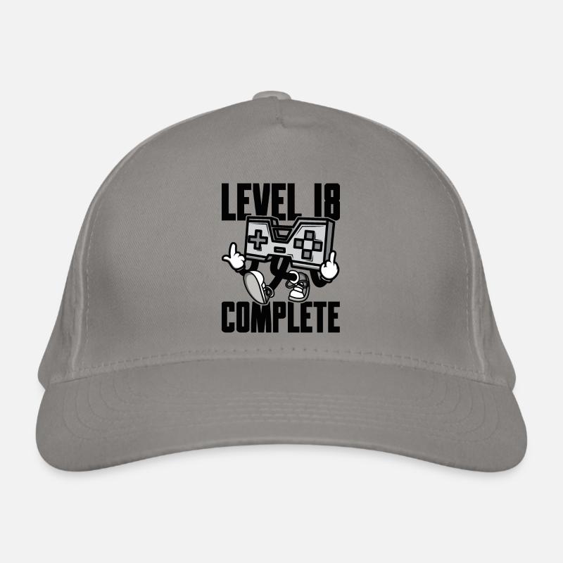 Level 18 Complete Geburtstagsgeschenk 18 Jahre Bio-Baseballkappe