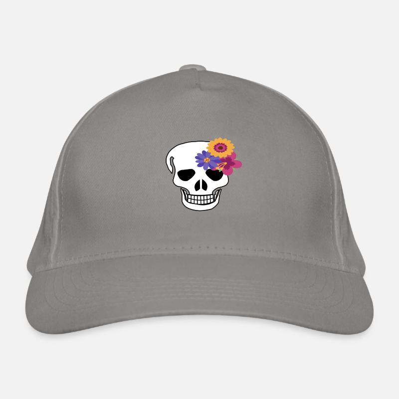 Fleur de crâne Casquette classique bio