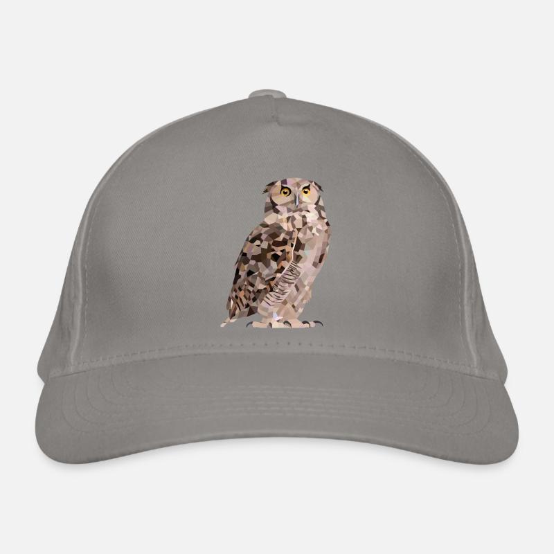 Hibou dans la conception de polygones Casquette classique bio