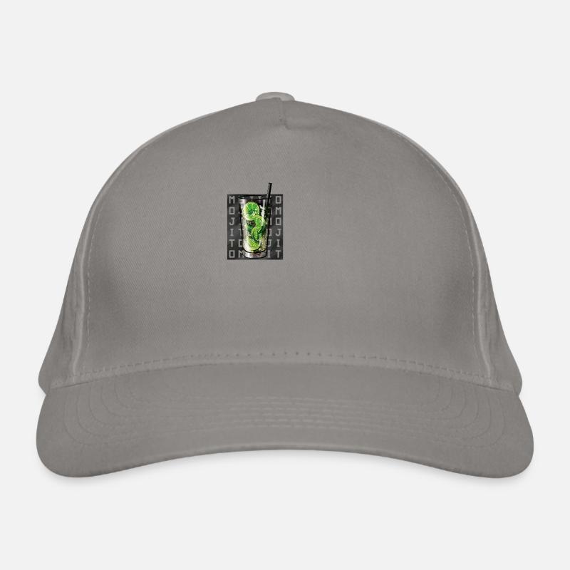 Mojito square writing Organic Baseball Cap