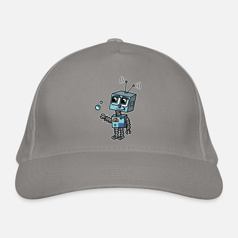Humanoid robot Young child from the future Organic Baseball Cap