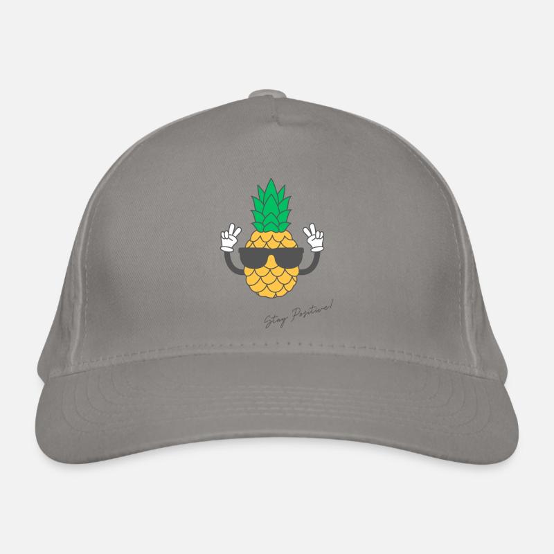 Pineapple "positive Vibes" Bio-Baseballkappe