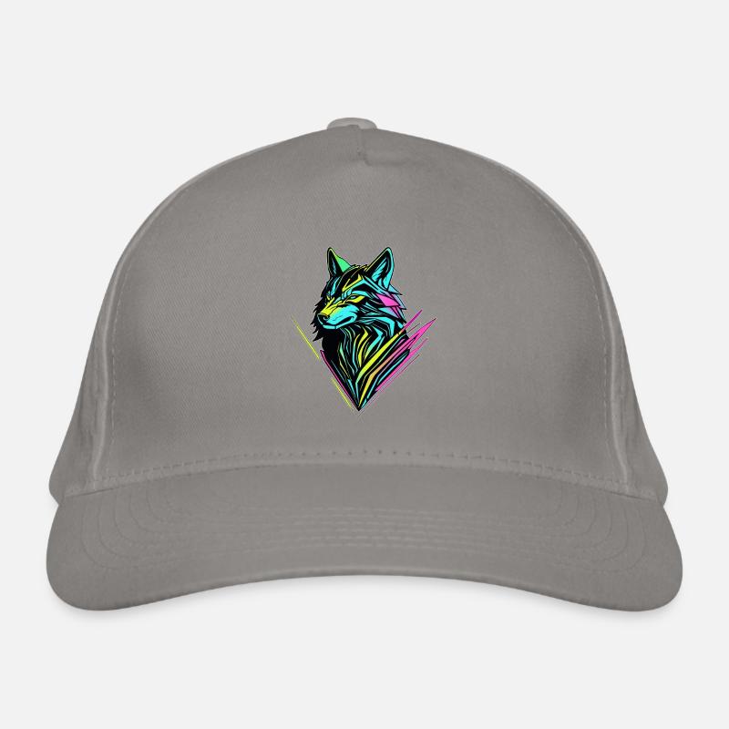 Neon Wolf – Cyber-Geist Bio-Baseballkappe
