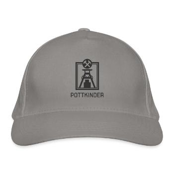 Pottkinder Förderturm für Bergbau & Kohle Fan - Bio-Baseballkappe - Hellgrau - Vorne