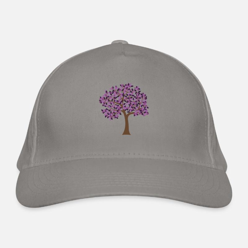 purple tree Organic Baseball Cap