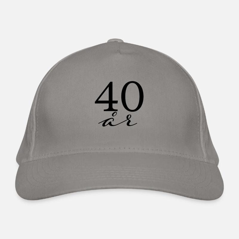 40 Jahre Bio-Baseballkappe