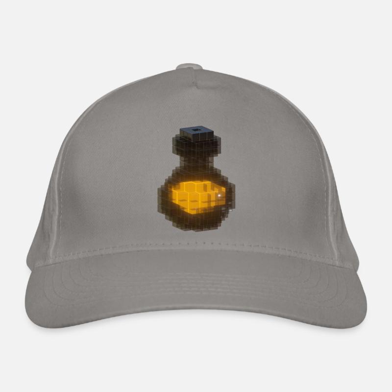 3D Design Noir Cubes 3D Bouteille Potion Orange 2023 Casquette classique bio
