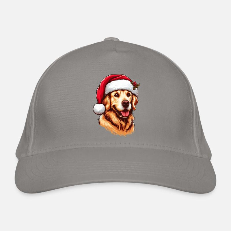 Père Noël Retriver doré Casquette classique bio