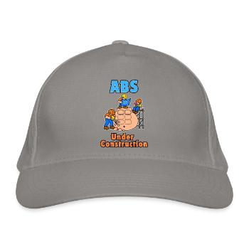 ABS im Bau - Bio-Baseballkappe - Hellgrau - Vorne