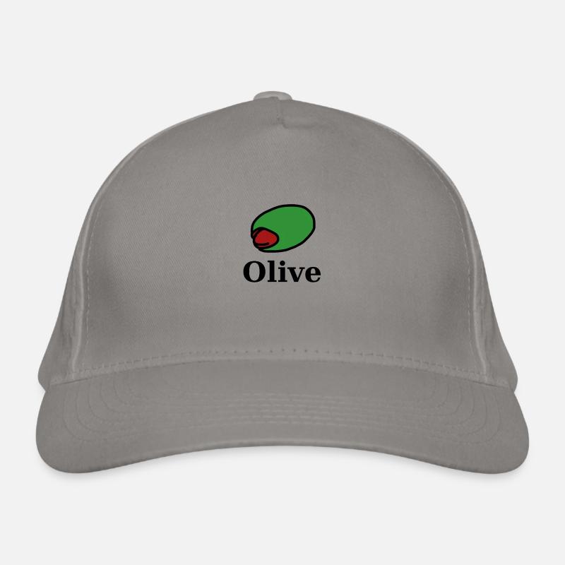 Olive vert fruit amande poivrons Casquette classique bio