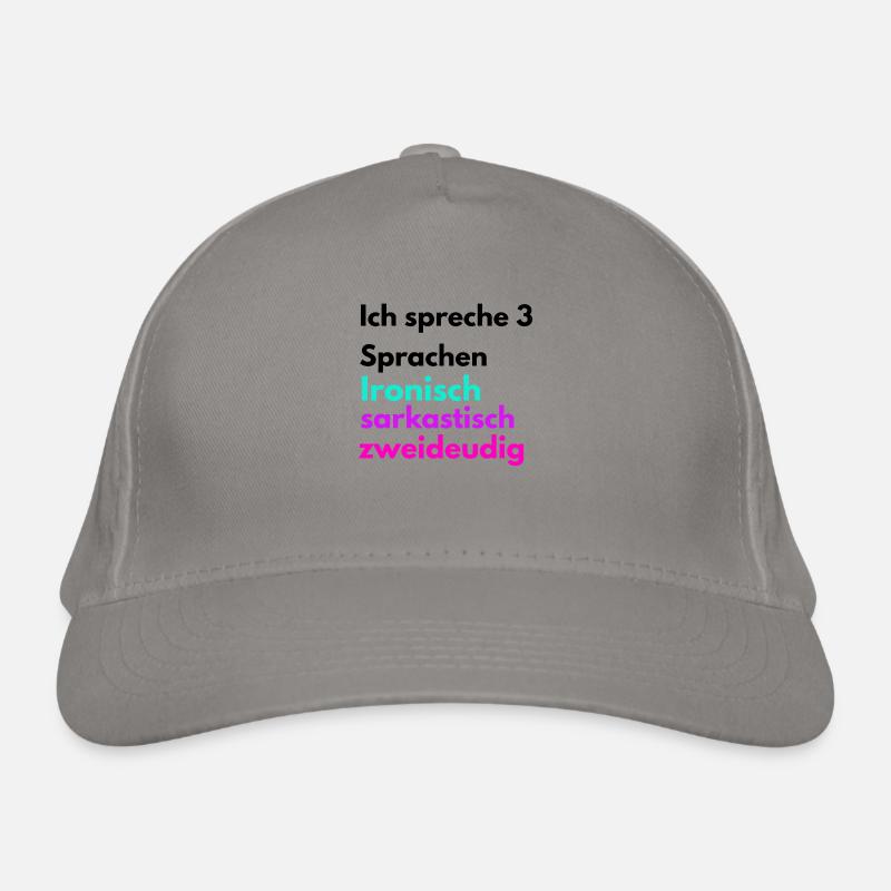 Languages Funny Ironically Sarcastically Two-Way Organic Baseball Cap