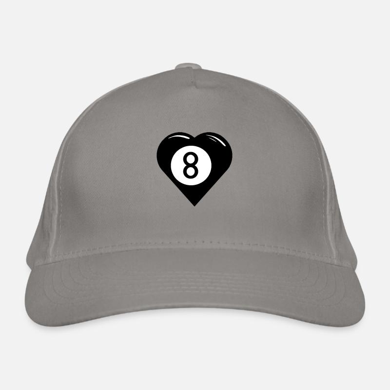 Pool Billard Herz (Snooker, Billiard), Ball-8 Bio-Baseballkappe