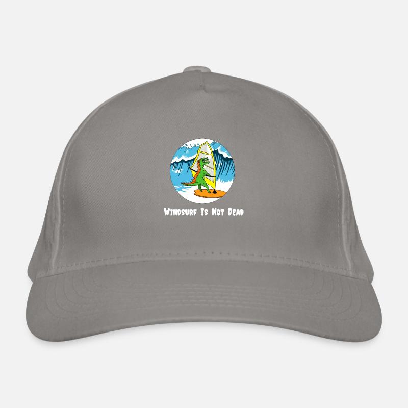 Wellenspeiche weiß Bio-Baseballkappe
