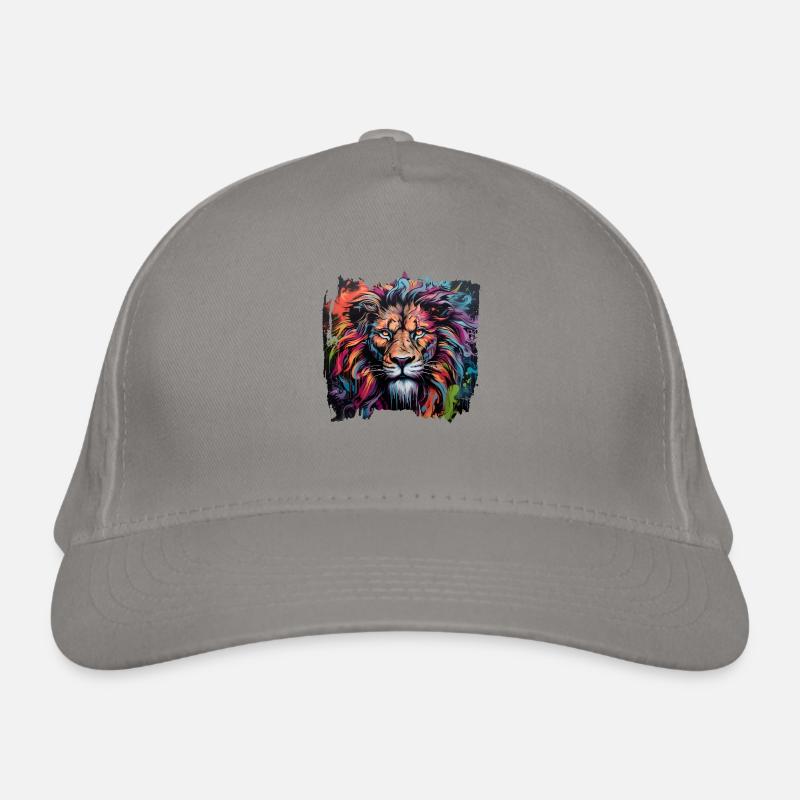 Graffiti style lion Organic Baseball Cap