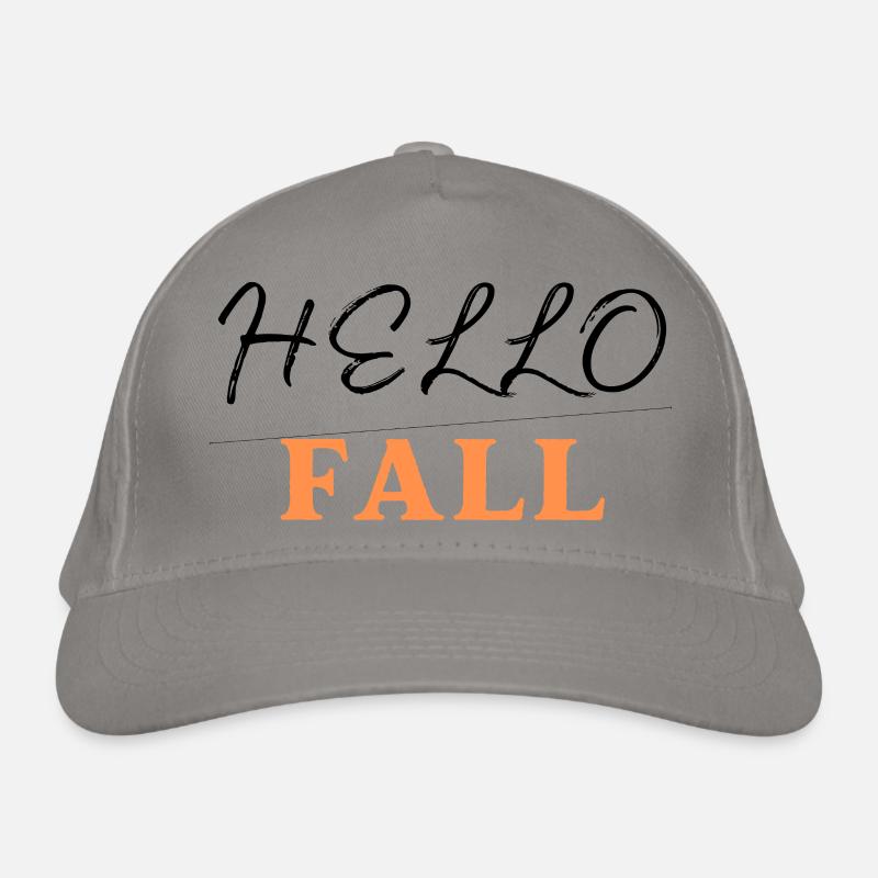 HELLO FALL, autumn fall Organic Baseball Cap