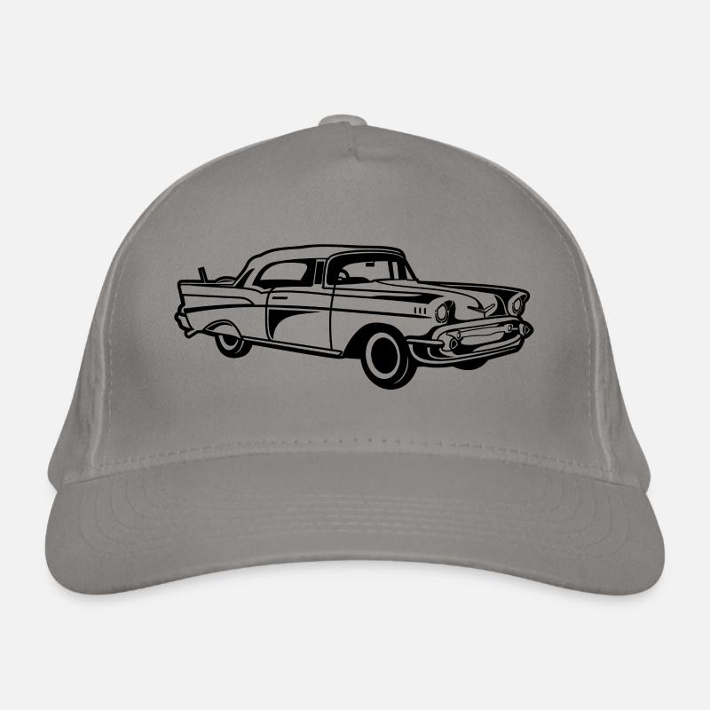 Chevy Bel Air / Oldtimer 01_schwarz Bio-Baseballkappe