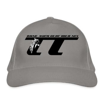 TT Turnier Trottel - Bio-Baseballkappe - Hellgrau - Vorne