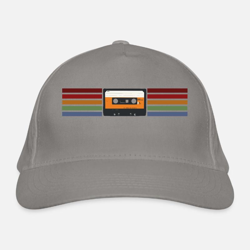 Analog cassette retro style Organic Baseball Cap