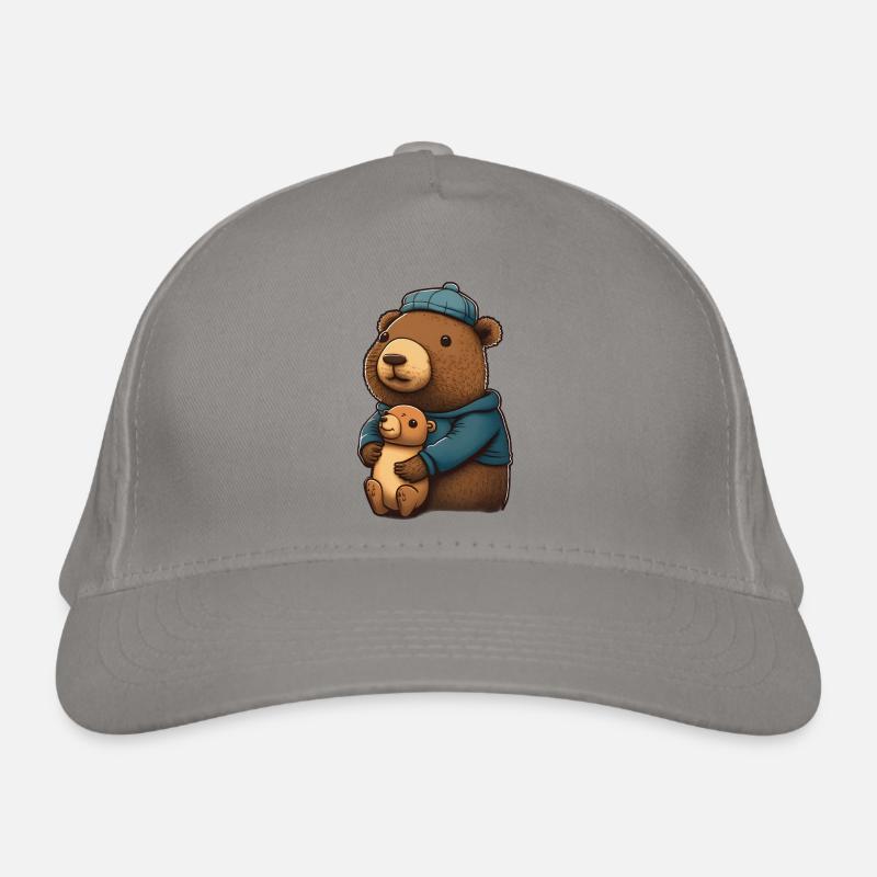 Capybara cuddling Organic Baseball Cap