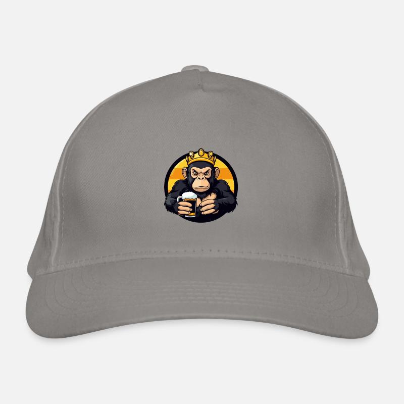 Affe Bier Comic Bio-Baseballkappe