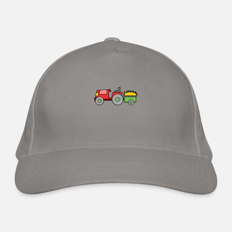 Tractor with trailer Organic Baseball Cap