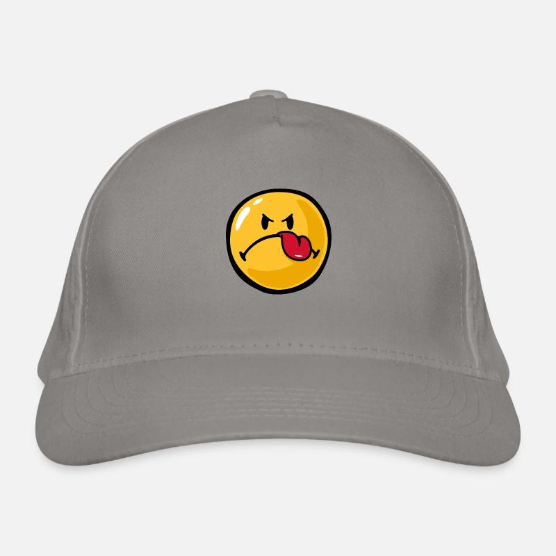 Smiley anger detest Casquette classique bio