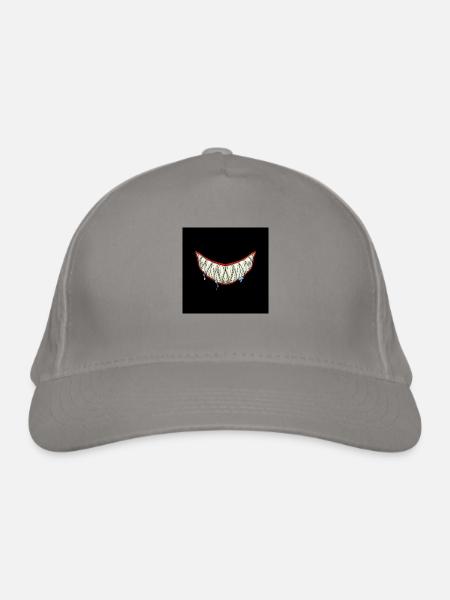 Masque de requin masque de morsure de requin drôle - Casquette classique bio - gris clair - Devant