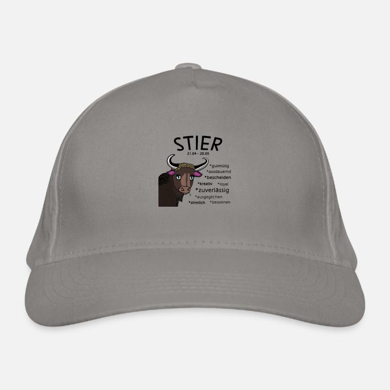 Sternzeichen Stier Bio-Baseballkappe