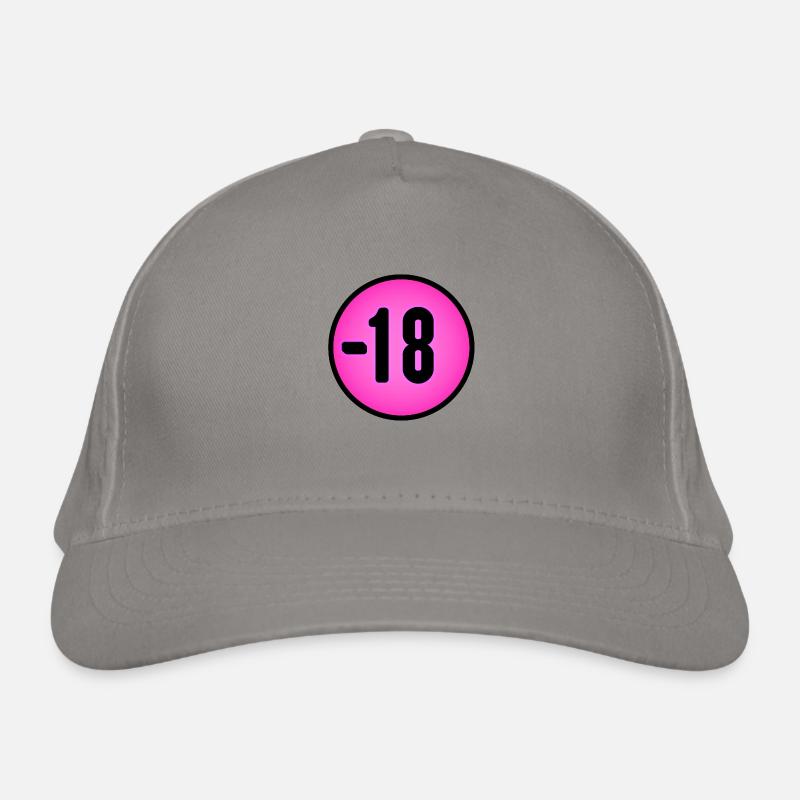 interdit au moins de 18 ans Casquette classique bio