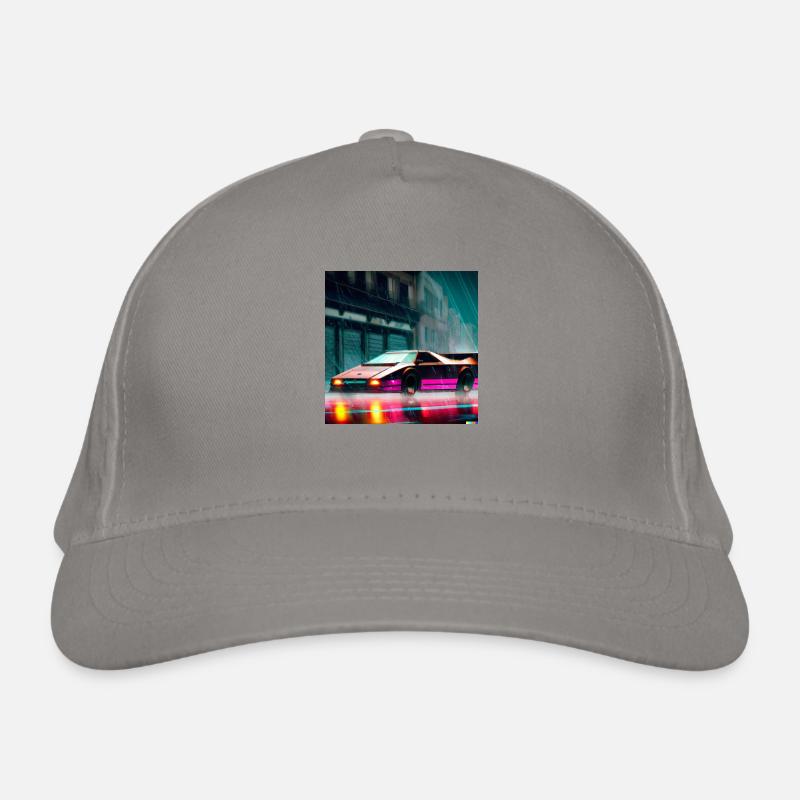 Synthwave Sport Auto digital art Organic Baseball Cap