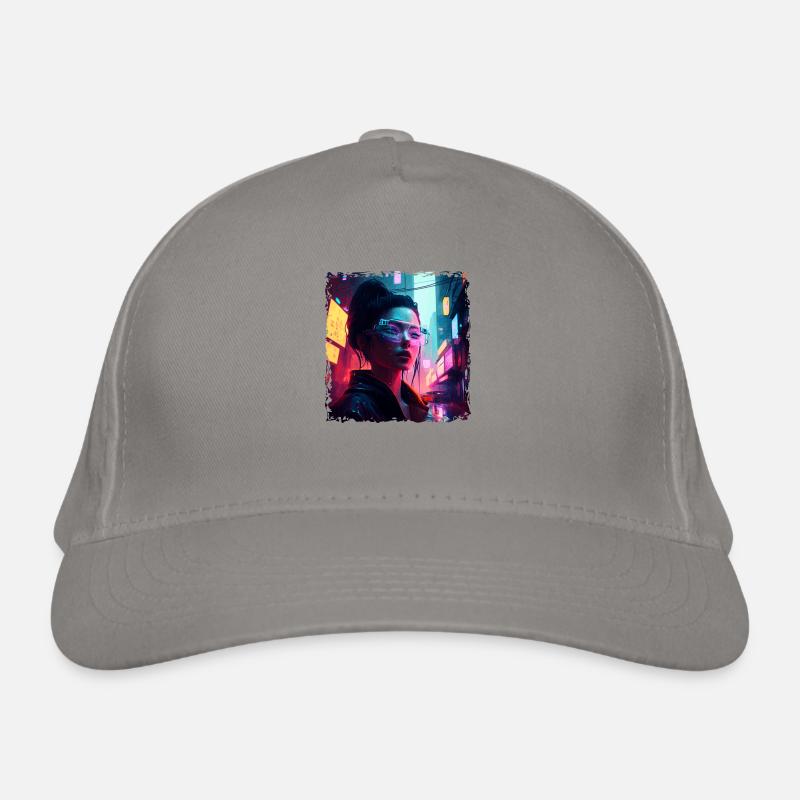 High Tech Punk Hacker dans le futur de demain Casquette classique bio