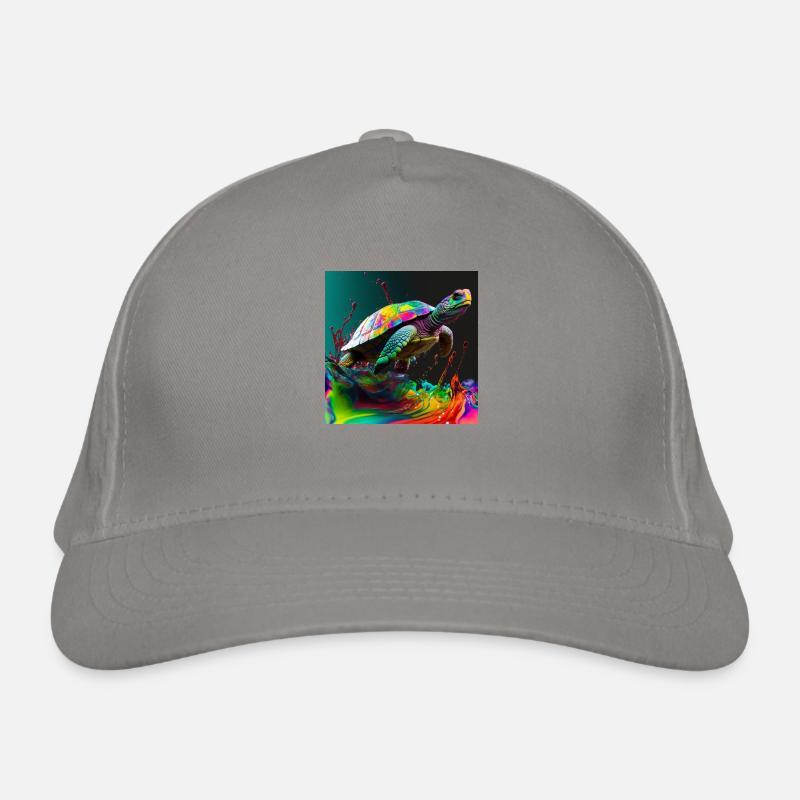 Colored turtle, unique design Organic Baseball Cap