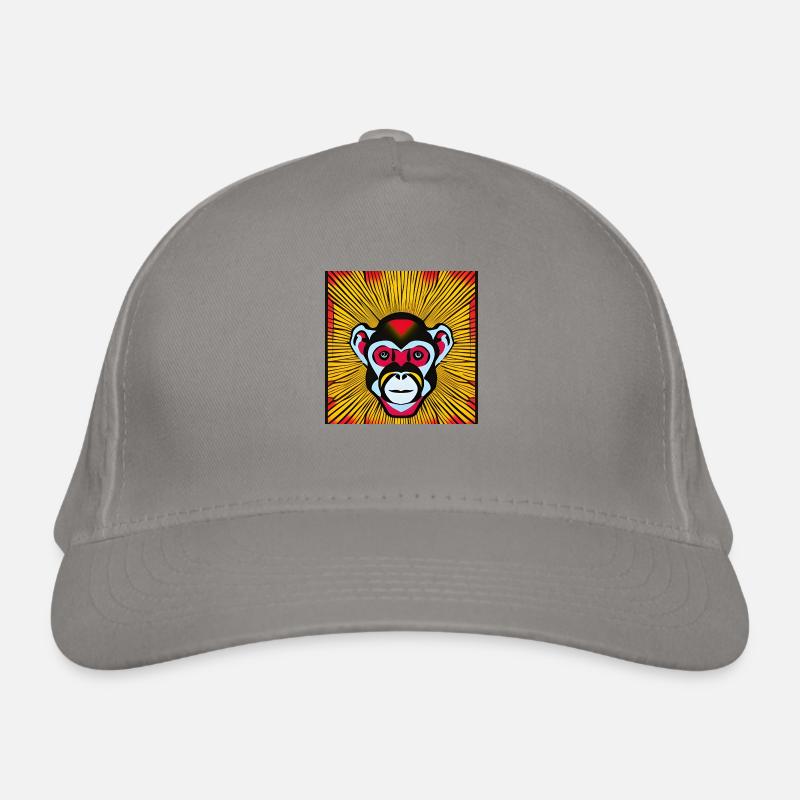 Obéis au singe - Casquette classique bio - gris clair