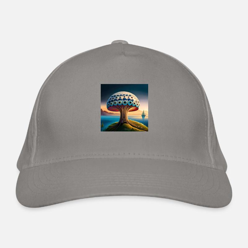 Mushroom comic Bio-Baseballkappe