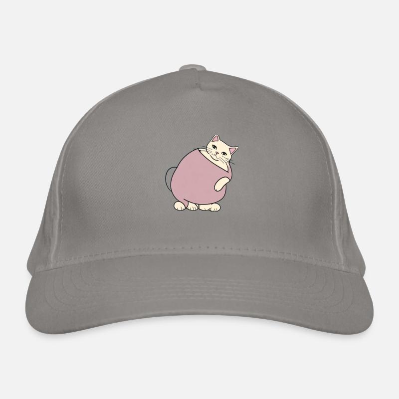 Fette Katze Bio-Baseballkappe