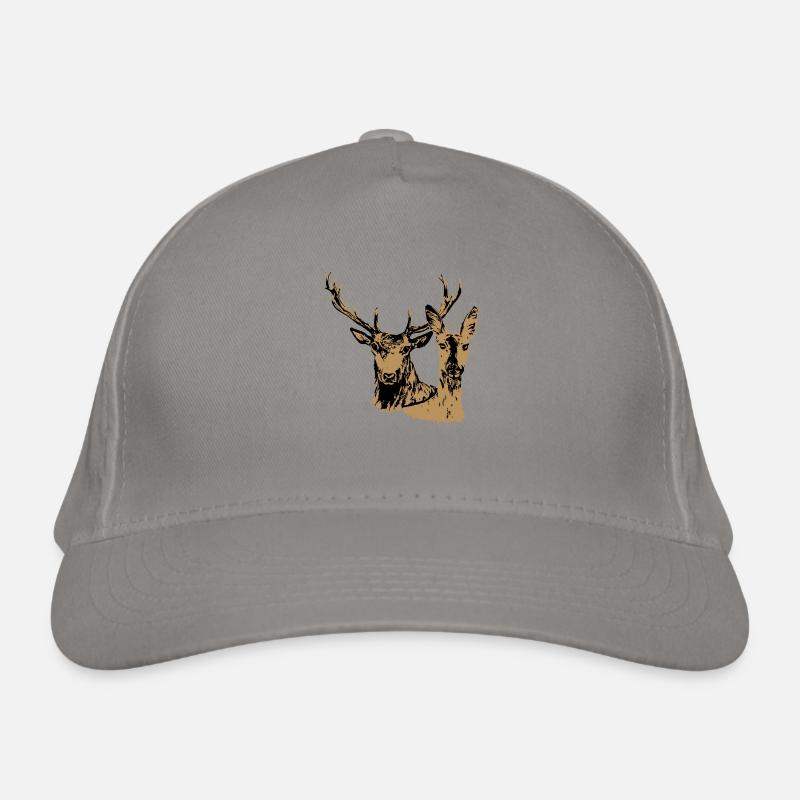 Cerfs et biche Casquette classique bio