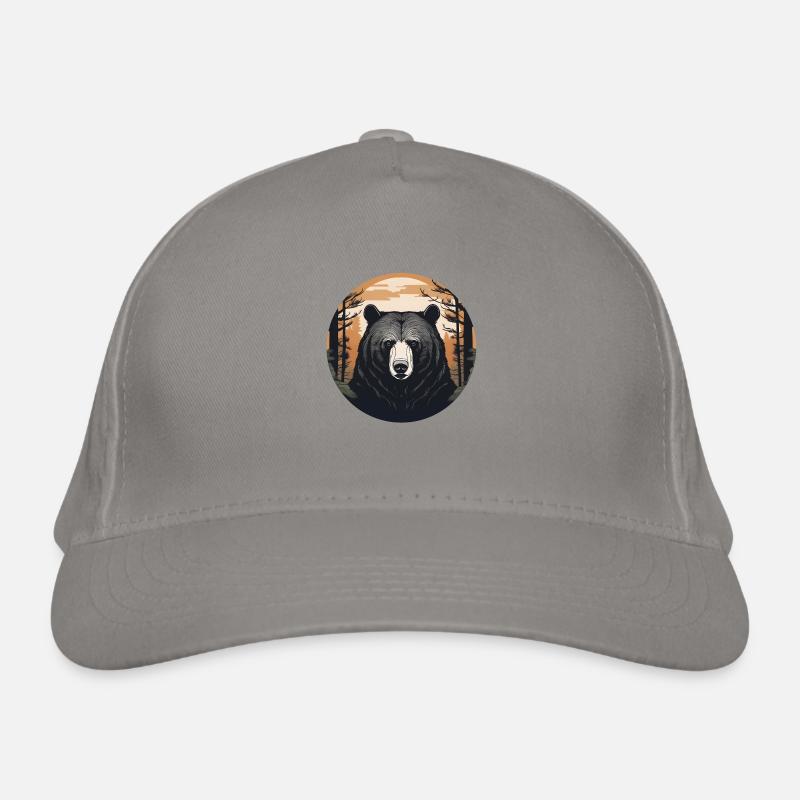 Bear Emblem Organic Baseball Cap