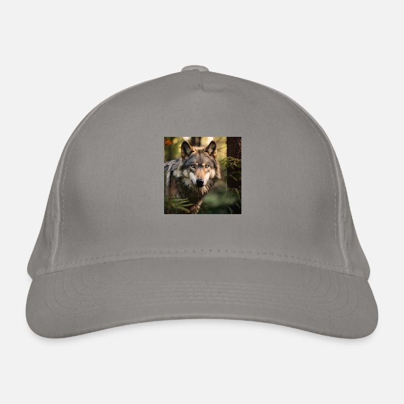 Die Kraft des Wolfes Bio-Baseballkappe